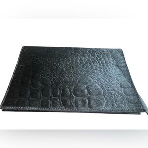 Mer Sea cowhair clutch Black